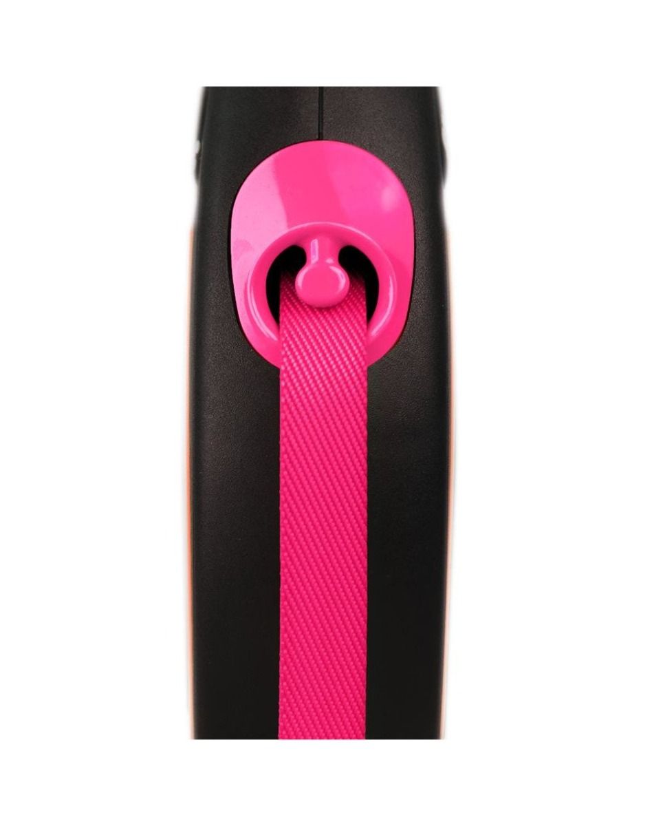 Flexi Neon automatinis juostinis pavadėlis M/5 m, rožinis -  3
