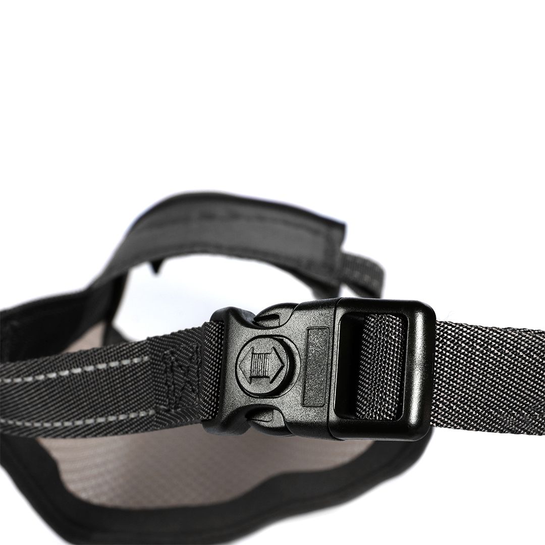 Ebi antsnukis, XXL, 17-48 cm / Ø21-26 cm, juodas -  4