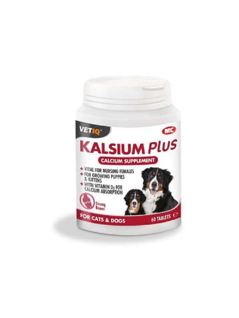 VETIQ Kalcis + D3 maisto papildai augintiniams, 60 vnt. -  2
