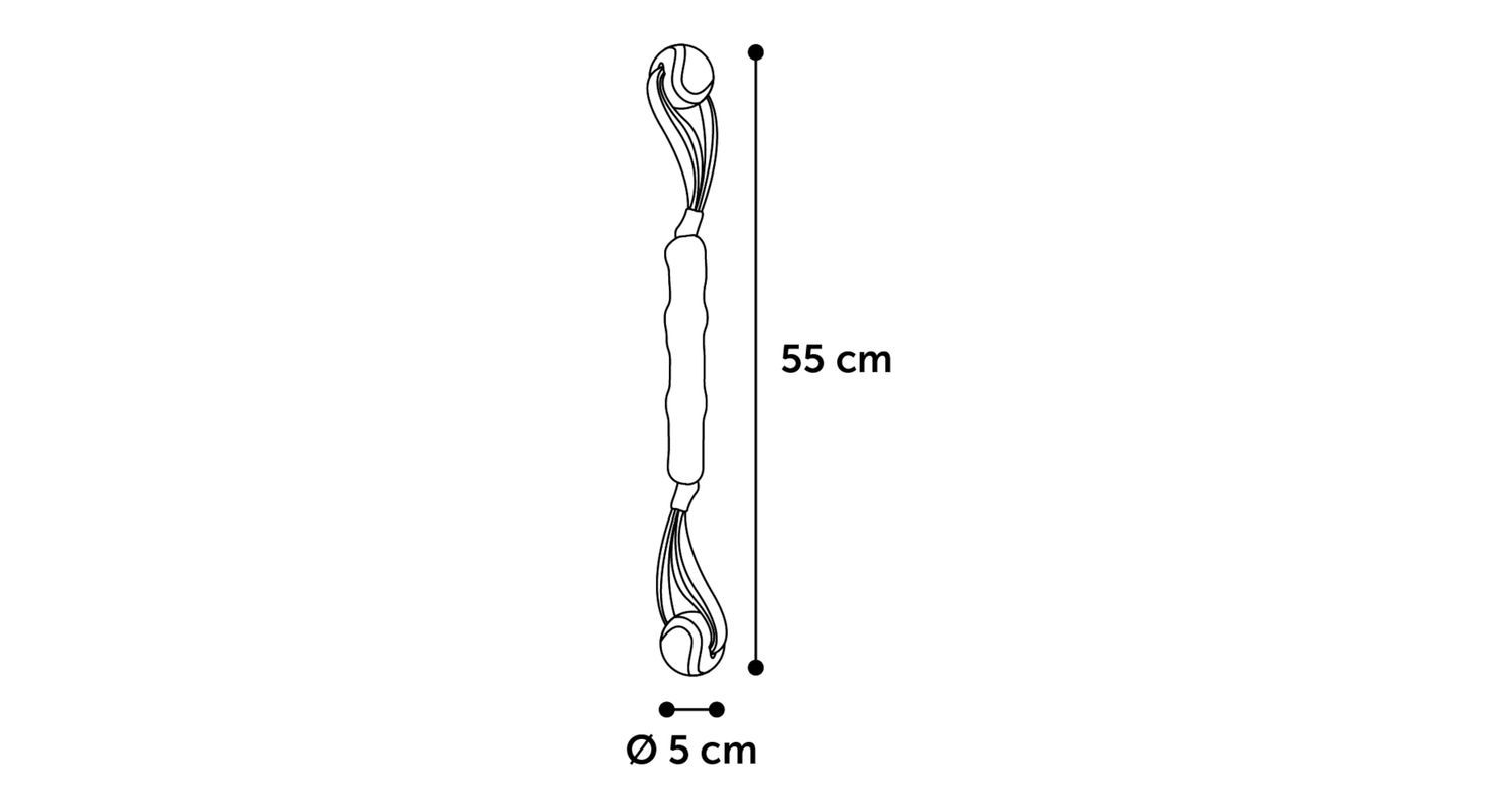 Flamingo Woven pintas žaislas su kamuoliukais, 55 cm -  4