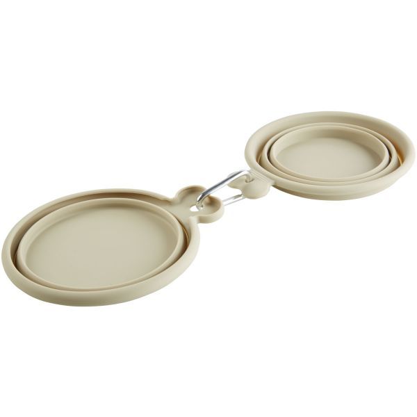 Hunter List sulankstomas silikoninis dubenėlis, 350/750 ml, smėlio sp. -  2