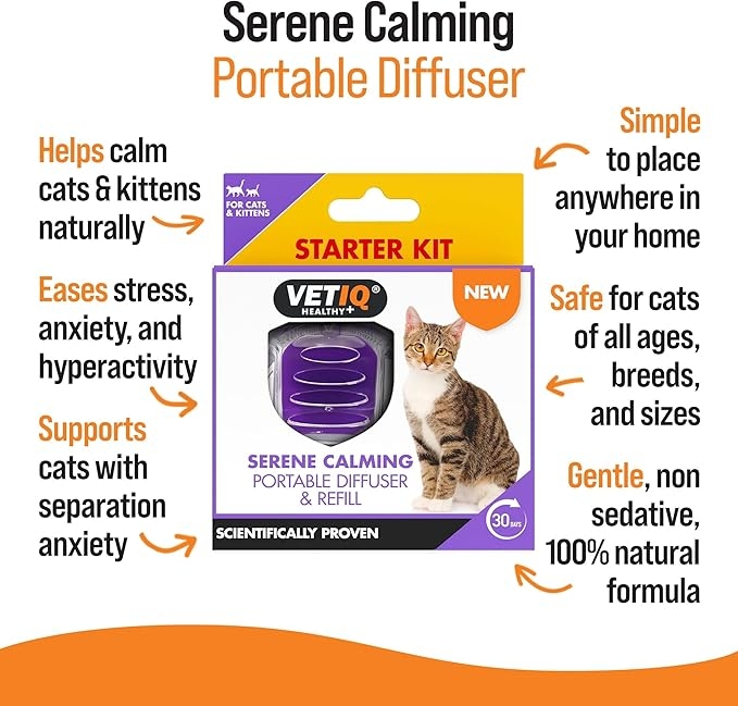 VETIQ Serene raminantis nešiojamasis difuzorius ir užpildas, 6ml -  2