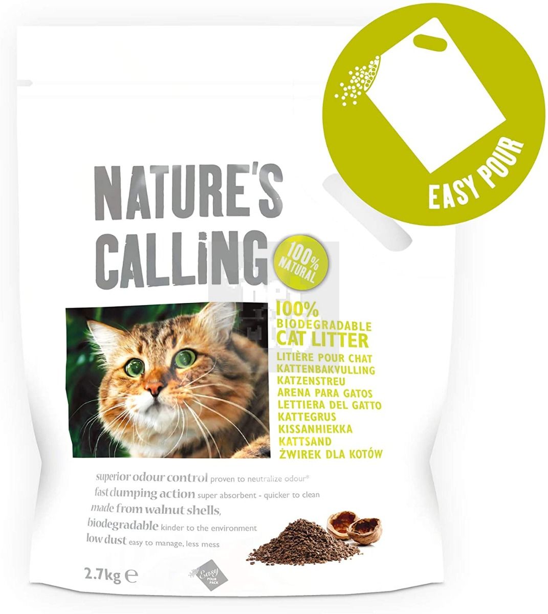 Nature's Calling riešutų kevalų kraikas, 6 kg -  6