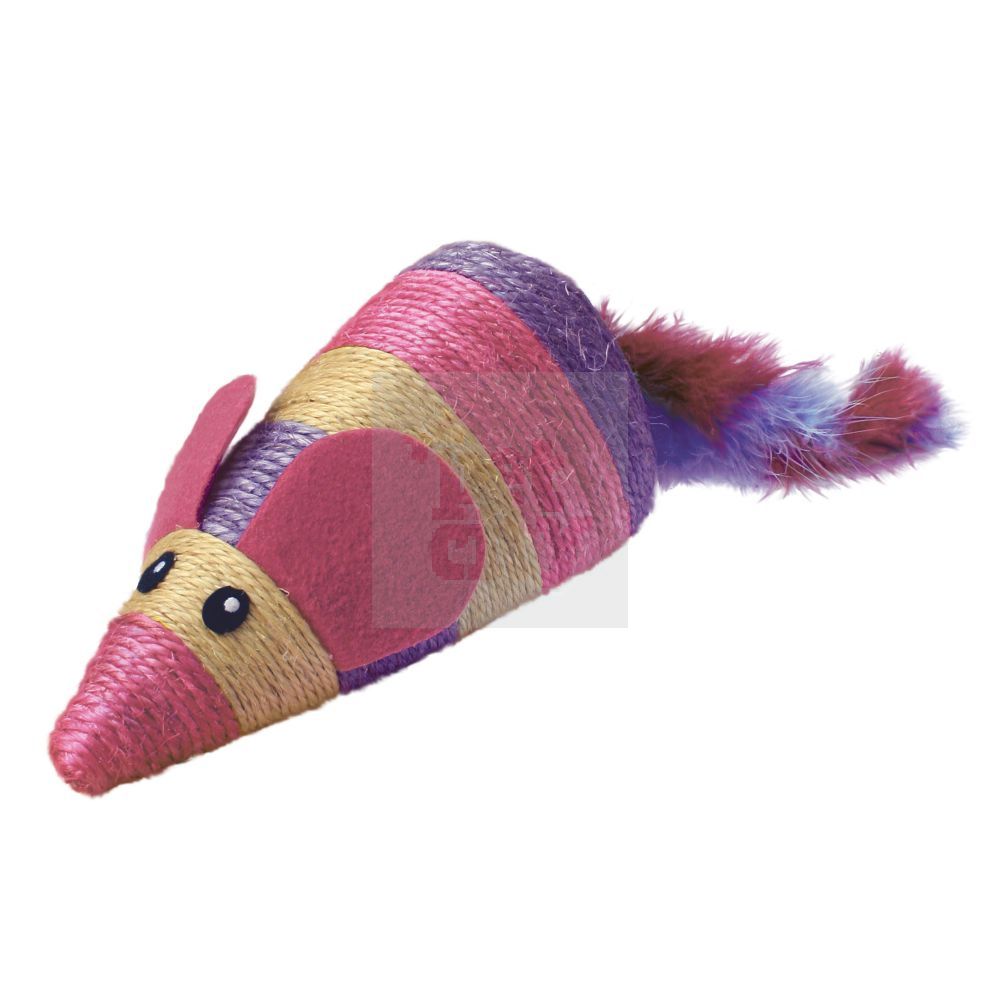 *Kong Wranggler Scrach Mouse žaislas-draskyklė katėms, įv. spalvų