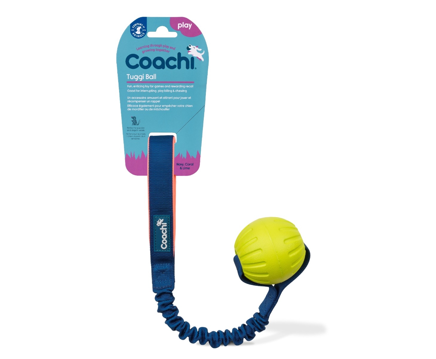 Coachi Tuggi Ball žaislas šunims, 45 cm -  3