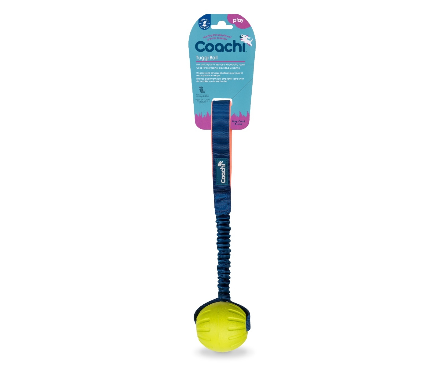 Coachi Tuggi Ball žaislas šunims, 45 cm -  2