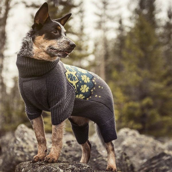Hurtta Comfort Knit megztinis šunims, 30-L dydis, juod./žal. -  3