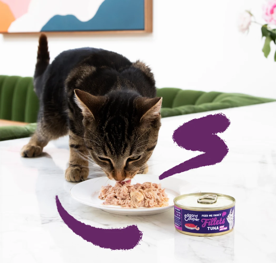 Edgard & Cooper konservuotas maistas katėms su tunu ir krevetėmis, 70g -  3