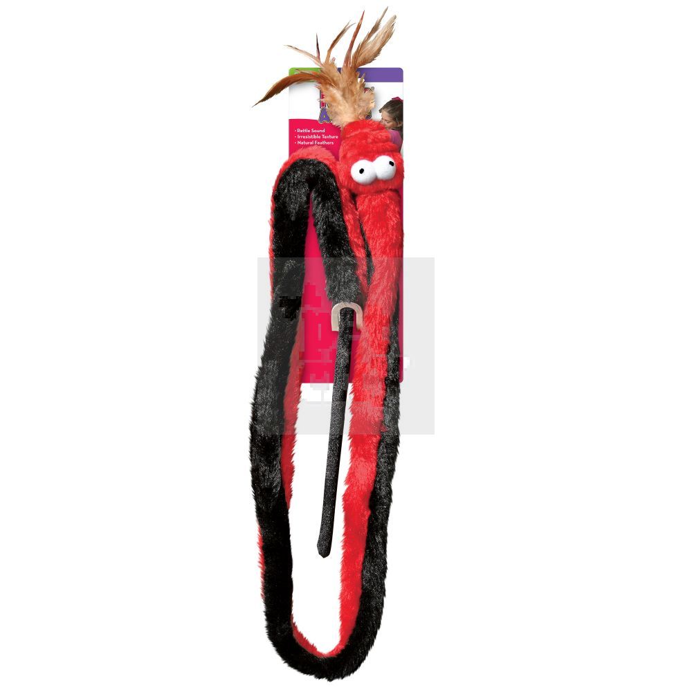 KONG Teaser Snake žaislas katėms, 30 cm, įv. spalvų -  2