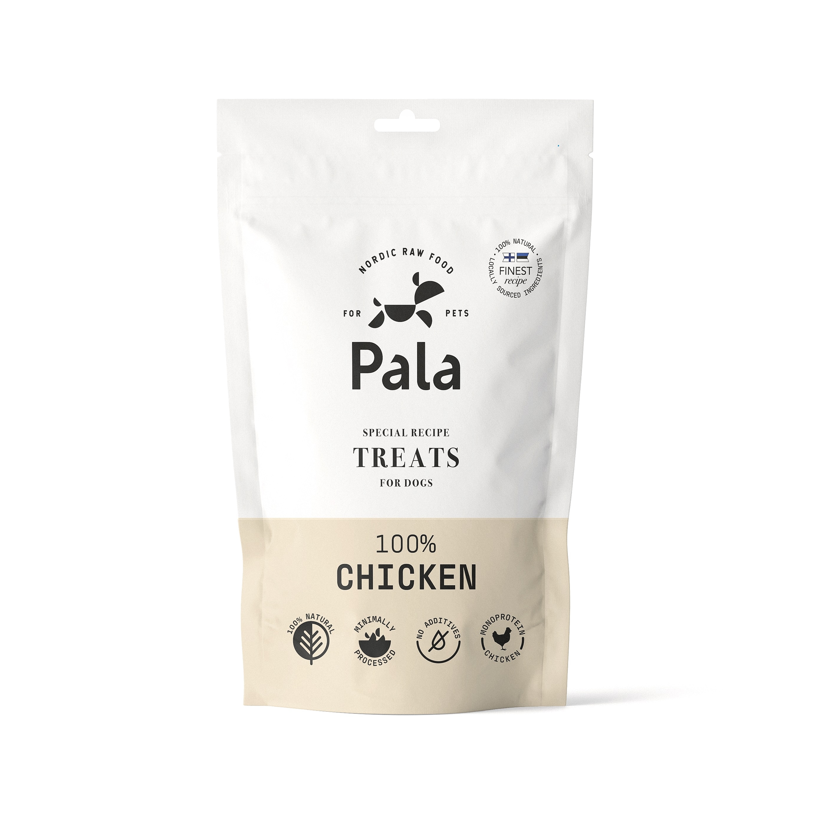 Pala skanėstai šunims su vištiena, 100 g