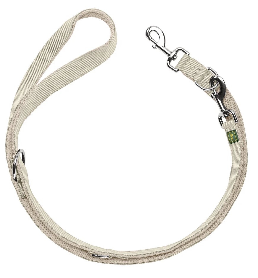 Hunter Divo Up dresūros pavadėlis, 200cm/1,5cm, smėlio spalvos -  2