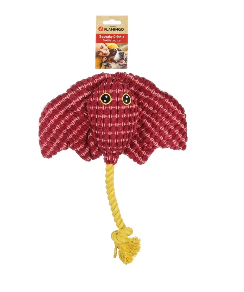 Flamingo Ceano Stingray žaislas šunims, 32,2x38 cm -  2