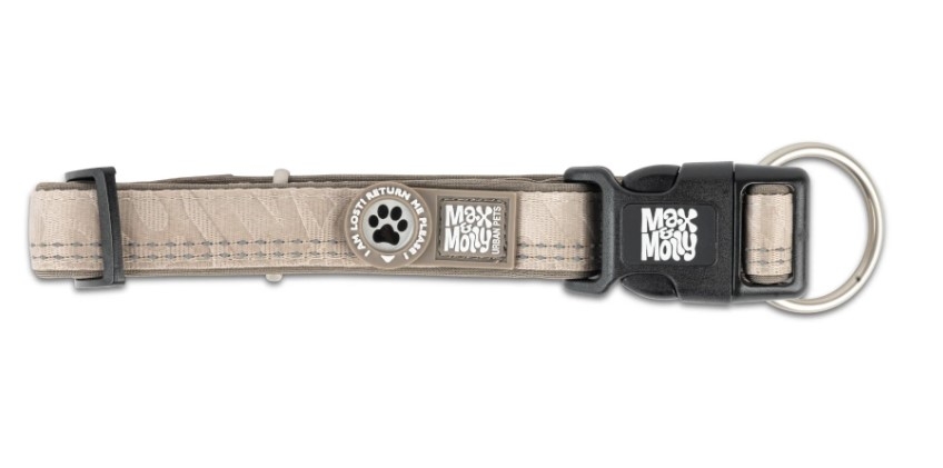 Max&Molly Matrix Smart ID antkaklis, S, 28-45 cm, smėlio spalvos -  4