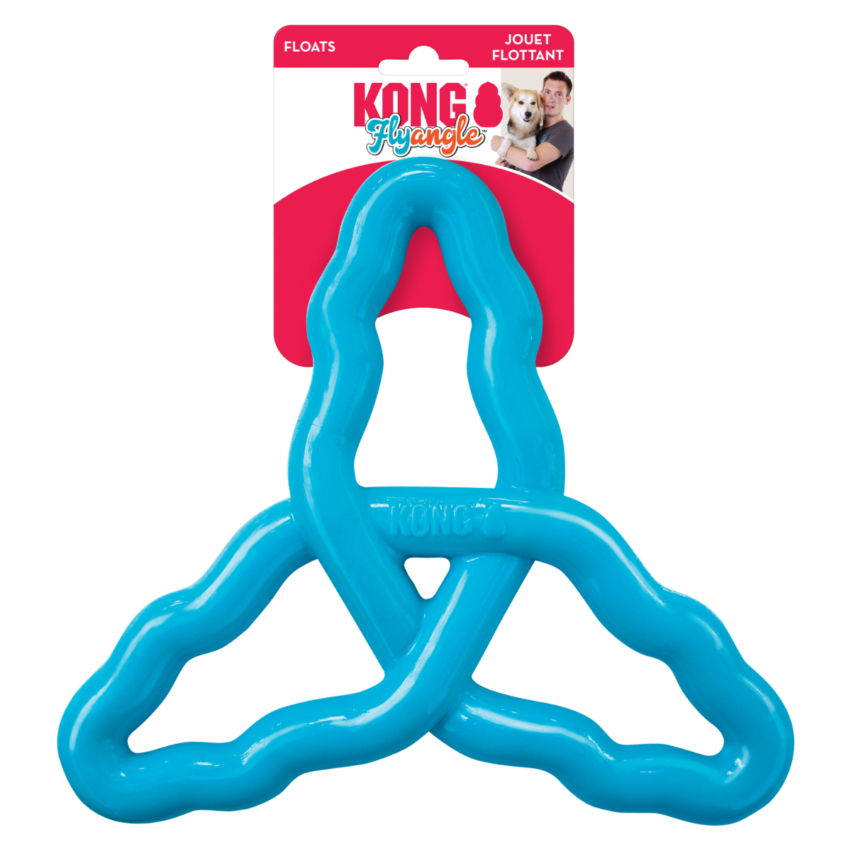 KONG Flyangle žaislas šunims, 20x26 cm, įv. spalvų -  4