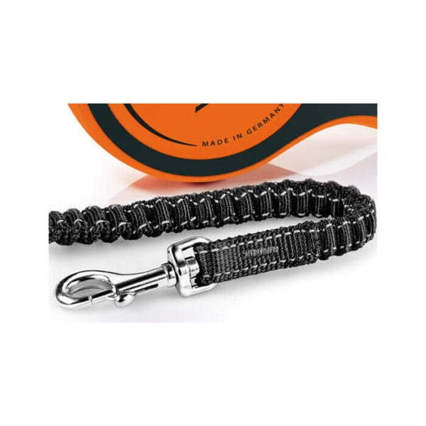 Flexi Xtreme automatinis juostinis pavadėlis, M/5 m, oranžinis -  3