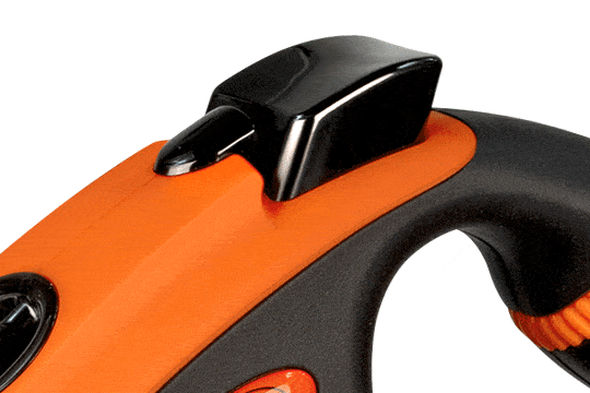 Flexi Xtreme automatinis juostinis pavadėlis, M/5 m, oranžinis -  4