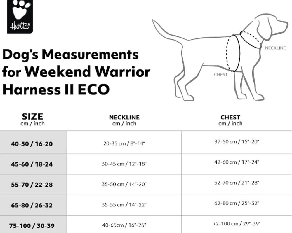 Hurtta Weekend Warrior II Eco petnešos šunims, 55-70 cm, rudos -  3