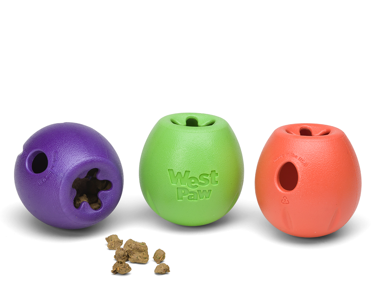 West Paw Echo Rumbl žaislas šunims, S dydžio, 9 cm, oranžinis -  2