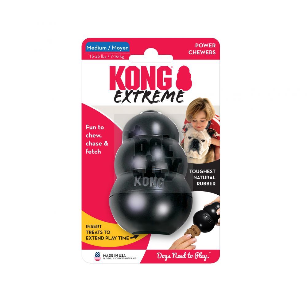 KONG Extreme skanėstais užpildomas žaislas, M dydis, 9 cm -  5