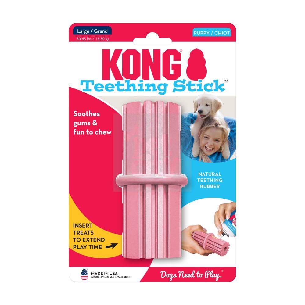 KONG Puppy Teething žaislas šuniukams, M dydžio, 9 cm, įv. spalvų -  2