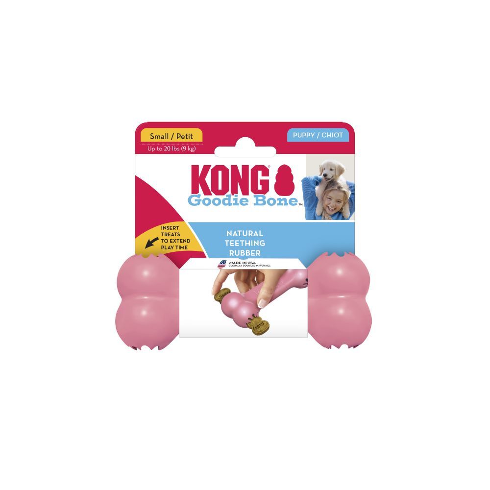 KONG Puppy Goodie Bone žaislas šuniukams, 13 cm, įv. spalvų -  4