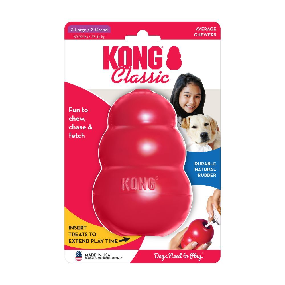KONG Classic skanėstais užpildomas žaislas,  XL dydžio, 13cm -  2