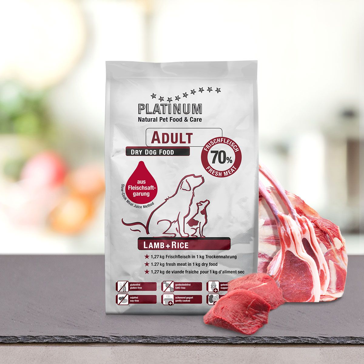 Platinum Adult sausas maistas šunims su ėriena, 1,5 kg -  3