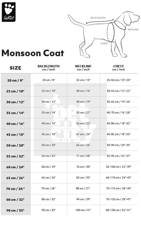 Hurtta Monsoon Eco lietpaltis, 25 cm, oranžinis
