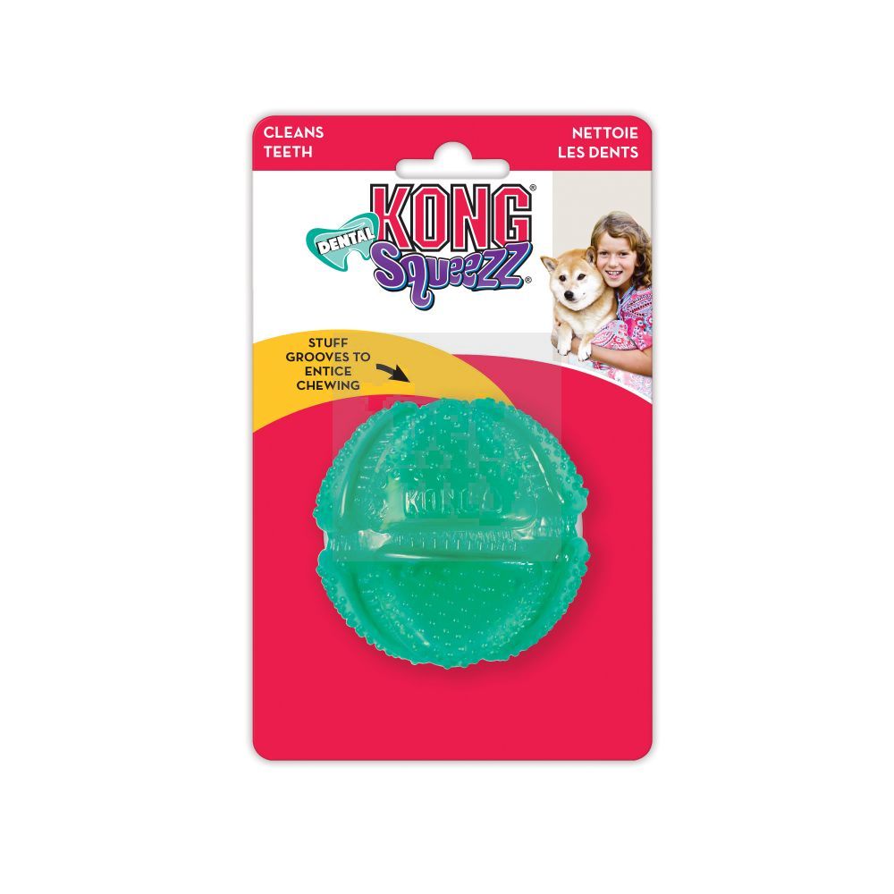 KONG Squeezz Dental Ball kamuoliukas, M dydžio -  2