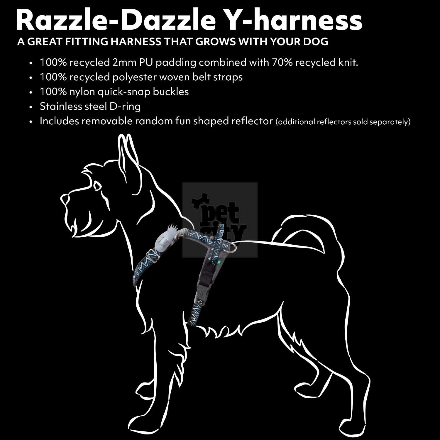 Hurtta Razzle-Dazzle Y formos petnešos, 35-45 cm, raudonos -  3