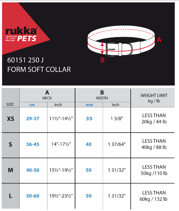 Rukka Form Soft antkaklis, L, juodas -  2