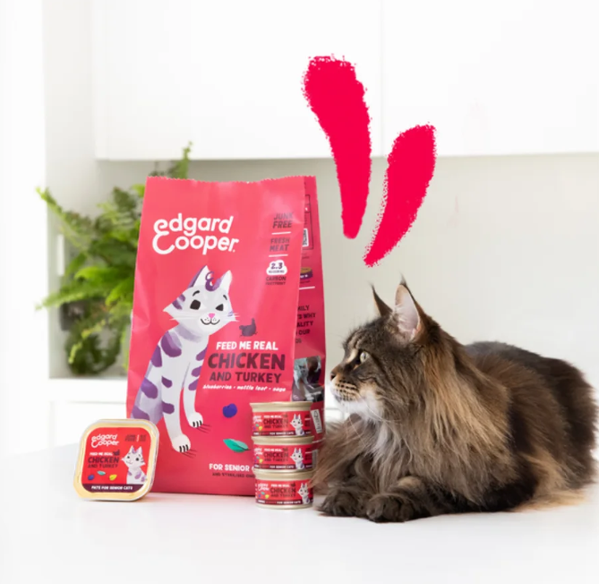 Edgard & Cooper konservai katėms senjorėms su višt. ir kalakut. 85 g -  2