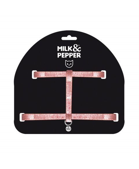 Milk&Pepper Stardust petnešos katėms, 39-41 cm, rožinės -  3