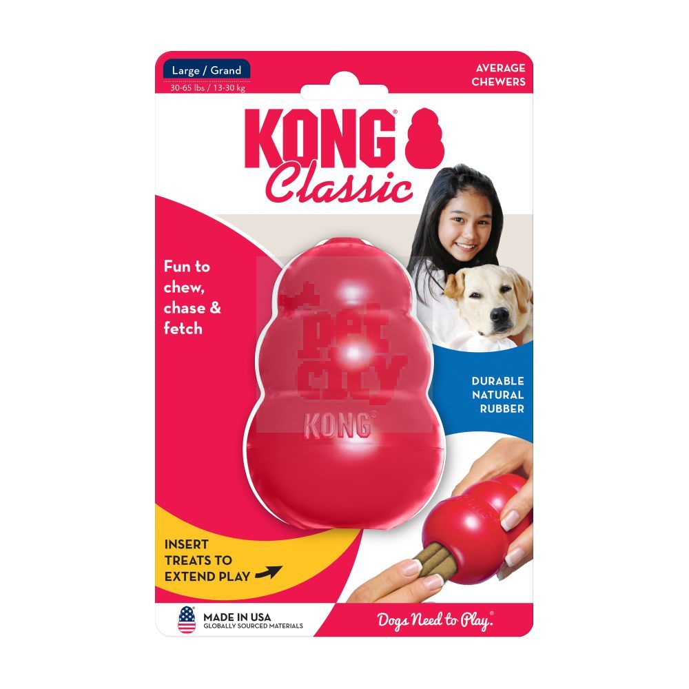 KONG Classic skanėstais užpildomas žaislas, L dydžio, 10 cm -  5