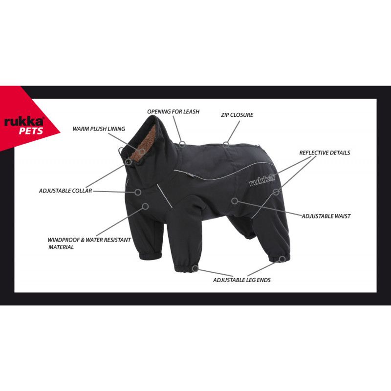 Rukka Thermal Overall kombinezonas, 40 cm, burgundiška raudona -  5