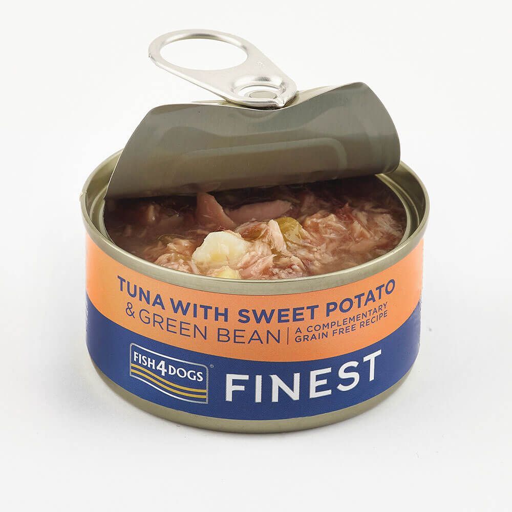 Fish4Dogs Finest konservai šunims su tunu ir saldžiąja bulve, 85 g -  2