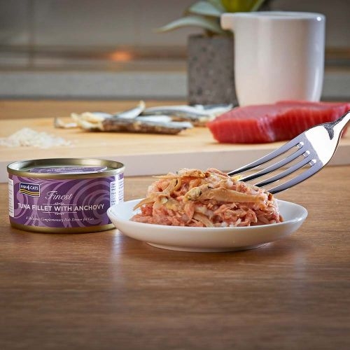 Fish4Cats konservai, su tunu ir ančiuviais 70 g -  3