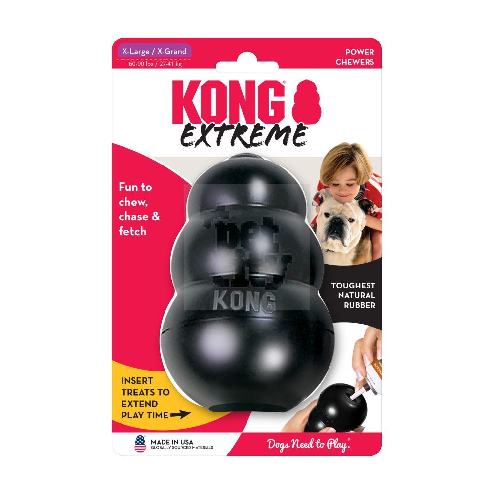 KONG Extreme skanėstais užpildomas žaislas, XL dydis, 13cm -  5