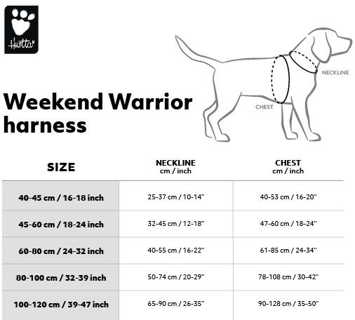 Hurtta Weekend Warrior petnešos 80-100 cm, juodos -  2
