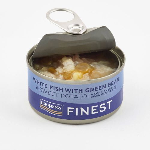 Fish4Dogs Finest konservai šunims su žuvimi ir saldžiąja bulve, 85g -  2