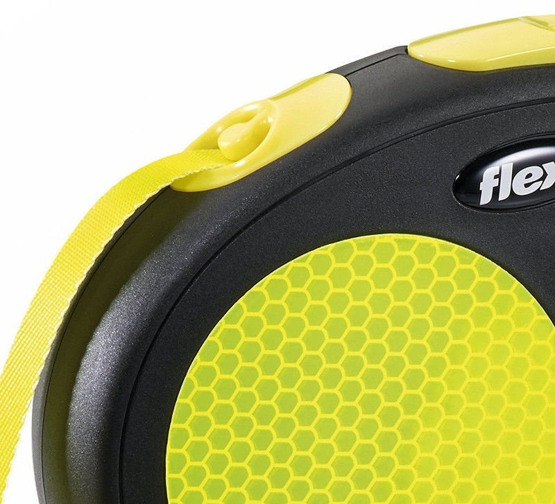 Flexi Neon automatinis juostinis pavadėlis L/5 m, neoninis -  3