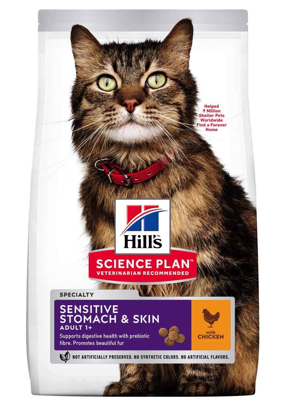 Hill's Science Plan Sensitive Stomach&Skin maistas su vištien. 7kg -  6