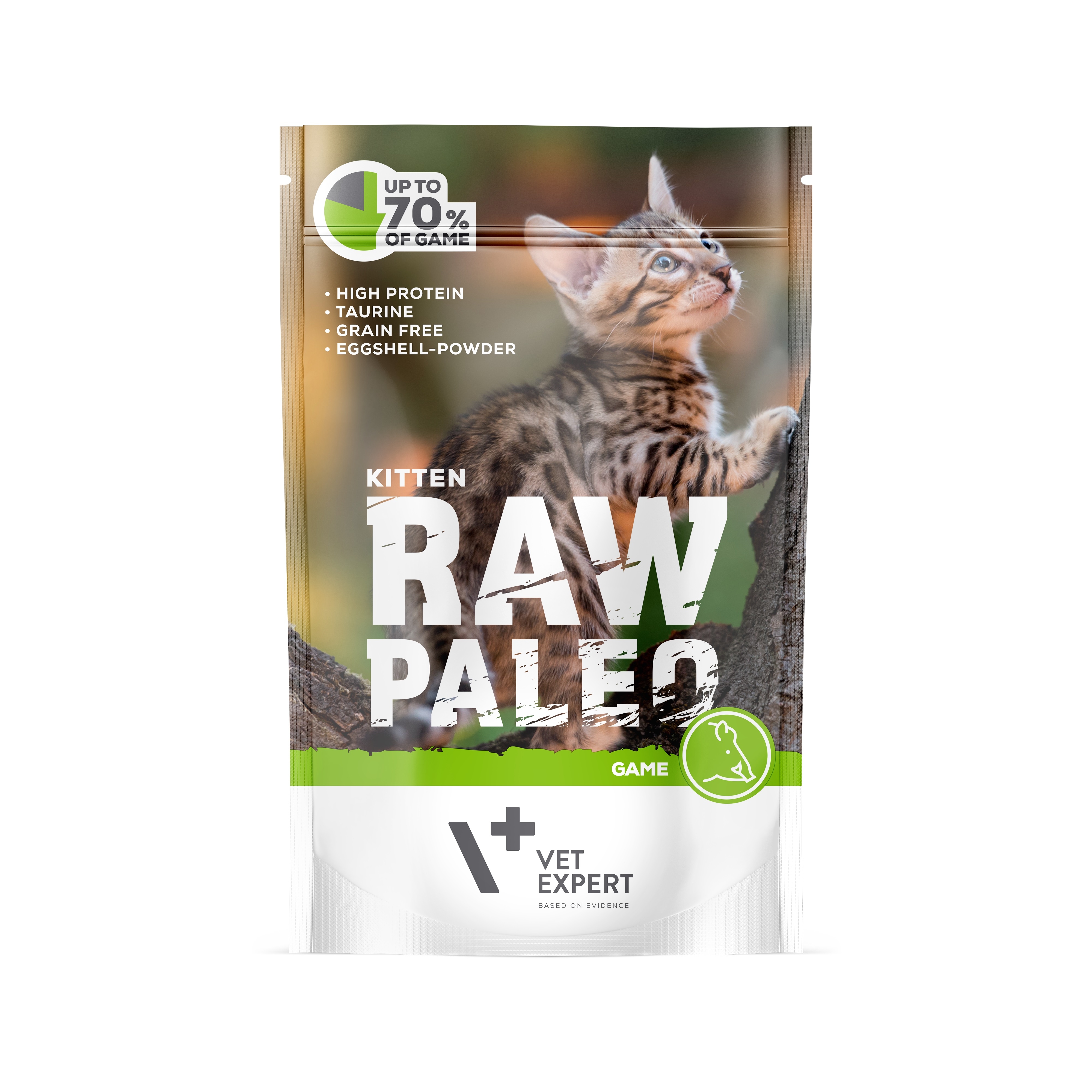 Raw Paleo Kitten guliašas kačiukams su žvėriena, 100 g -  2