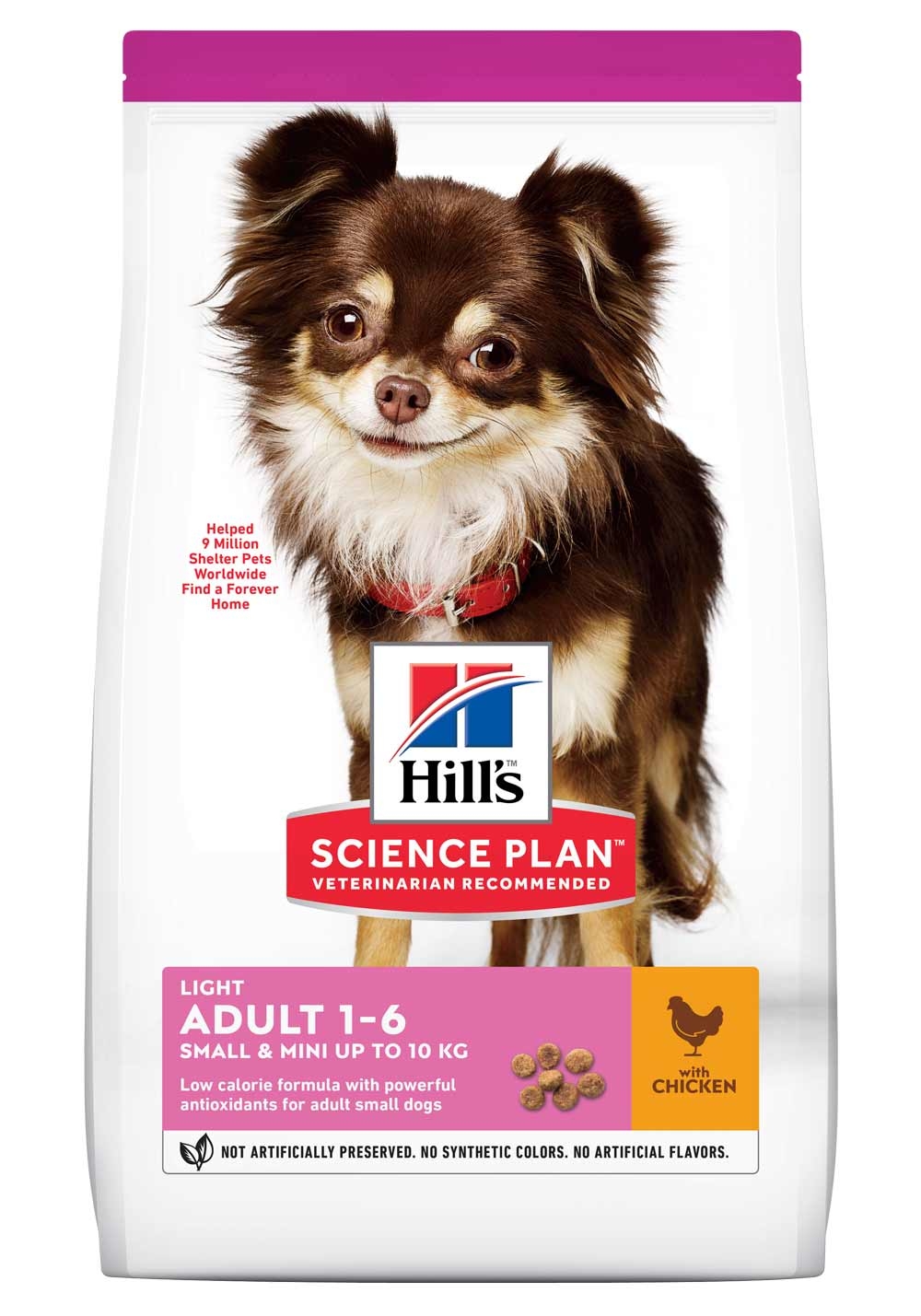 Hill´s Science Plan Adult Light Small&Mini maistas su višt. 1,5kg -  6