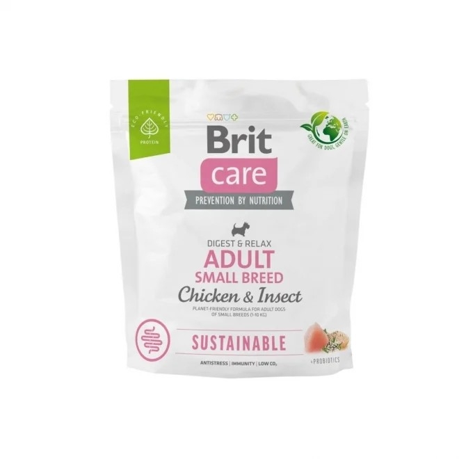 Brit Care maistas mažų veislių šunims su vištiena/vabzdžiai, 1kg -  2