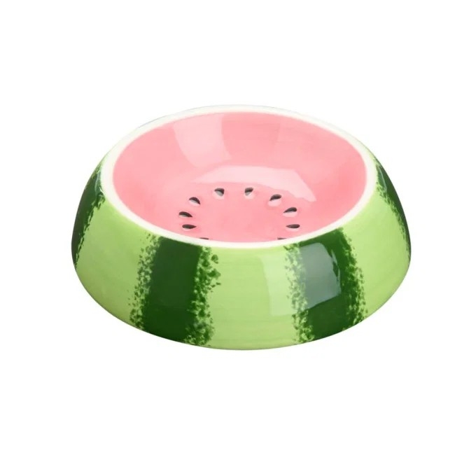 L&B JuicyVibes keraminis dubenėlis katėms, arbūzinis -  2