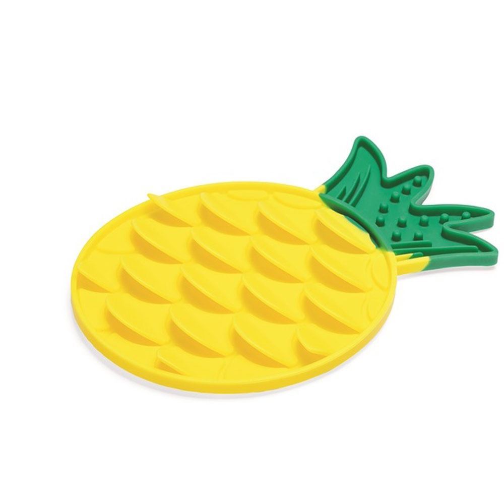 Beeztees Pineapple laižymo kilimėlis, geltonas, 30x20x3 cm -  2