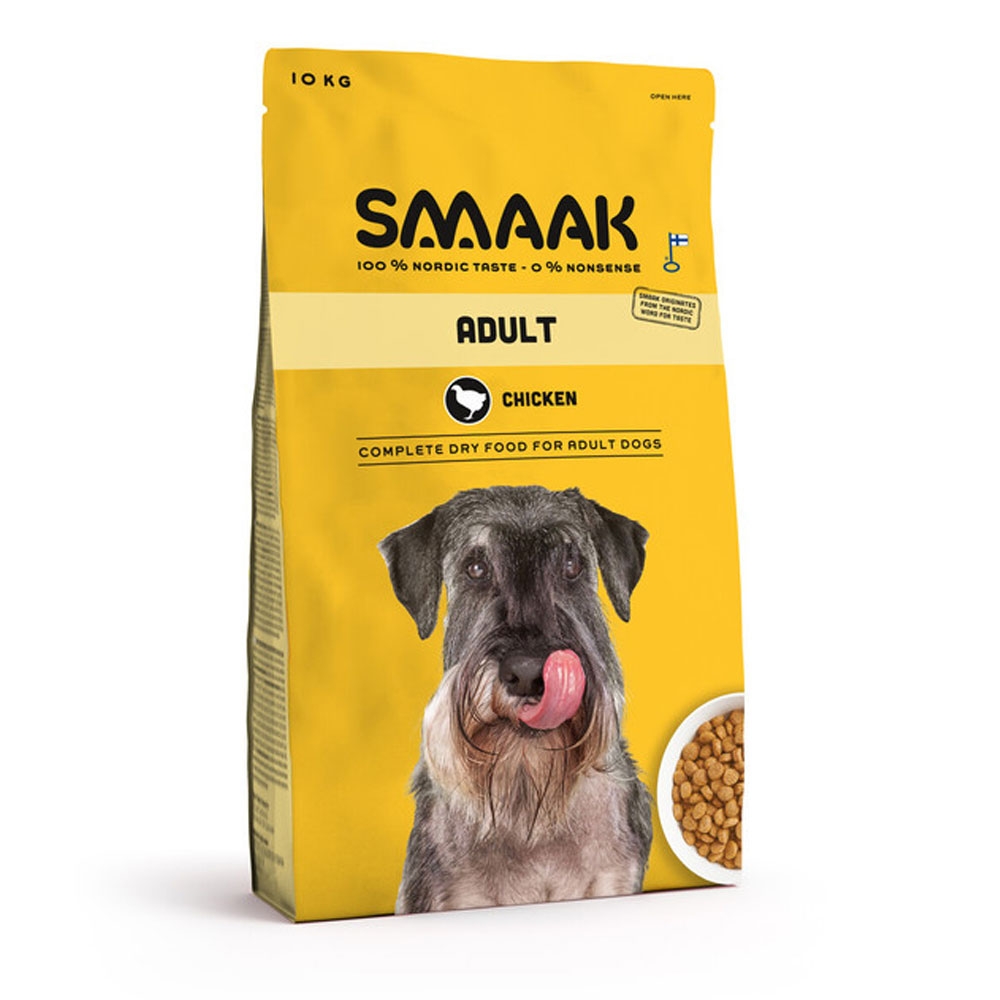 SMAAK sausas maistas suaugusiems šunims su vištiena, 10kg -  2