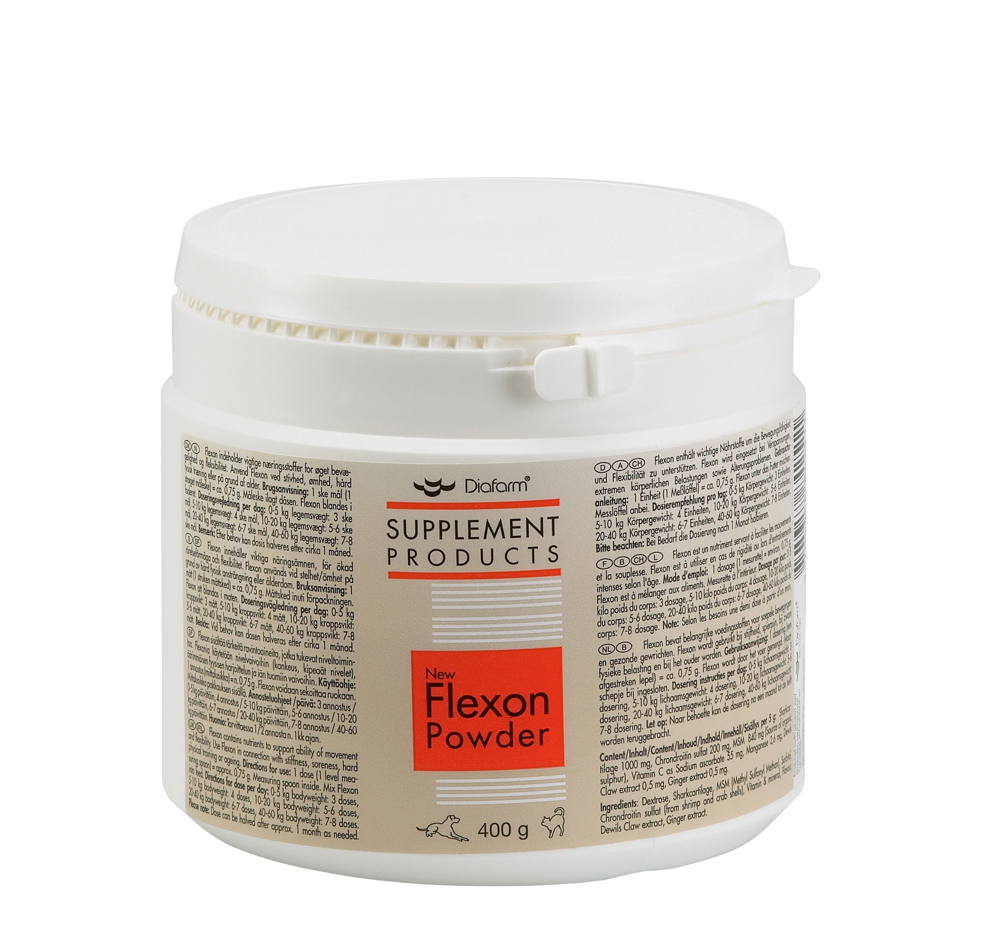 Diafarm Flexon maisto papildas sąnarių sveikatai palaikyti, 400 g -  2