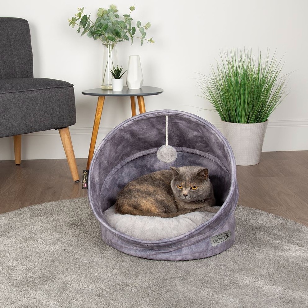Scruffs Kensington guolis katėms, 44x44x48cm, pilkas -  3